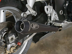 M4 Exhaust Dual Black Retro-Drag Slip ons 2002-2007 Hayabusa SU9422