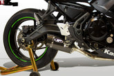 M4 Exhaust stainless steel full system with carbon fiber canister Ninja 650/Z650 2021-2025 KA6624