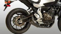 M4 Exhaust All Black Full System RM1 Canister 2015 - 2024 FZ-07/MT-07/XSR700 YA6722