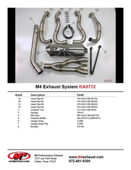 M4 Exhaust RACE Full System Polished Canister 2008-2010 ZX10 KA9772