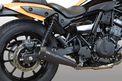 KA1012 M4 Exhaust All Black Retro-Drag Slip-On Kawasaki Eliminator 2024-2025