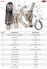 M4 Full Exhaust System Polished Canister 2017-2023 SV 650 SU6632