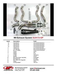M4 Exhaust Full System Black GP 2009-2011 GSXR 1000 SU9172-GP