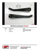 M4 Exhaust Dual Black Retro-Drag Slip ons 2002-2007 Hayabusa SU9422