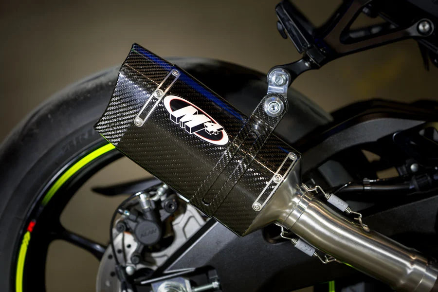 M4 Exhaust Tech 1 Carbon Fiber Slip On 2017-2025 GSXR1000 SU9144