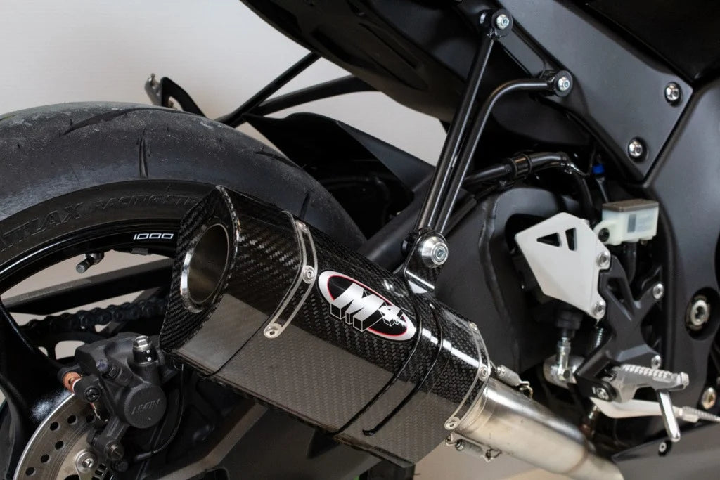 M4 Exhaust Titanium Half System with Tech 1 Carbon Fiber ZX10R 2021-2025 KA9974