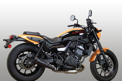 KA1012 M4 Exhaust All Black Retro-Drag Slip-On Kawasaki Eliminator 2024-2025