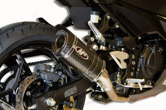 M4 Exhaust X-96 Carbon Fiber Slip On Ninja 400/500/Z400 2018-2025 KA4014