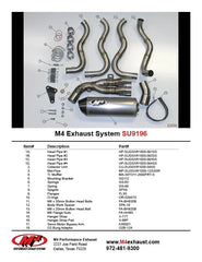 M4 Exhaust Full System Street Slayer Titanium 2012-2016 GSXR 1000 SU9196