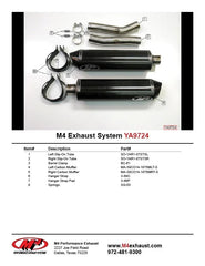 M4 Exhaust Undertail Carbon Fiber Slip Ons 2007-2008 R1 YA9724